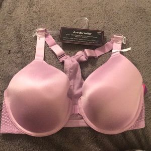 Ambrielle Purple Front Closure Bra